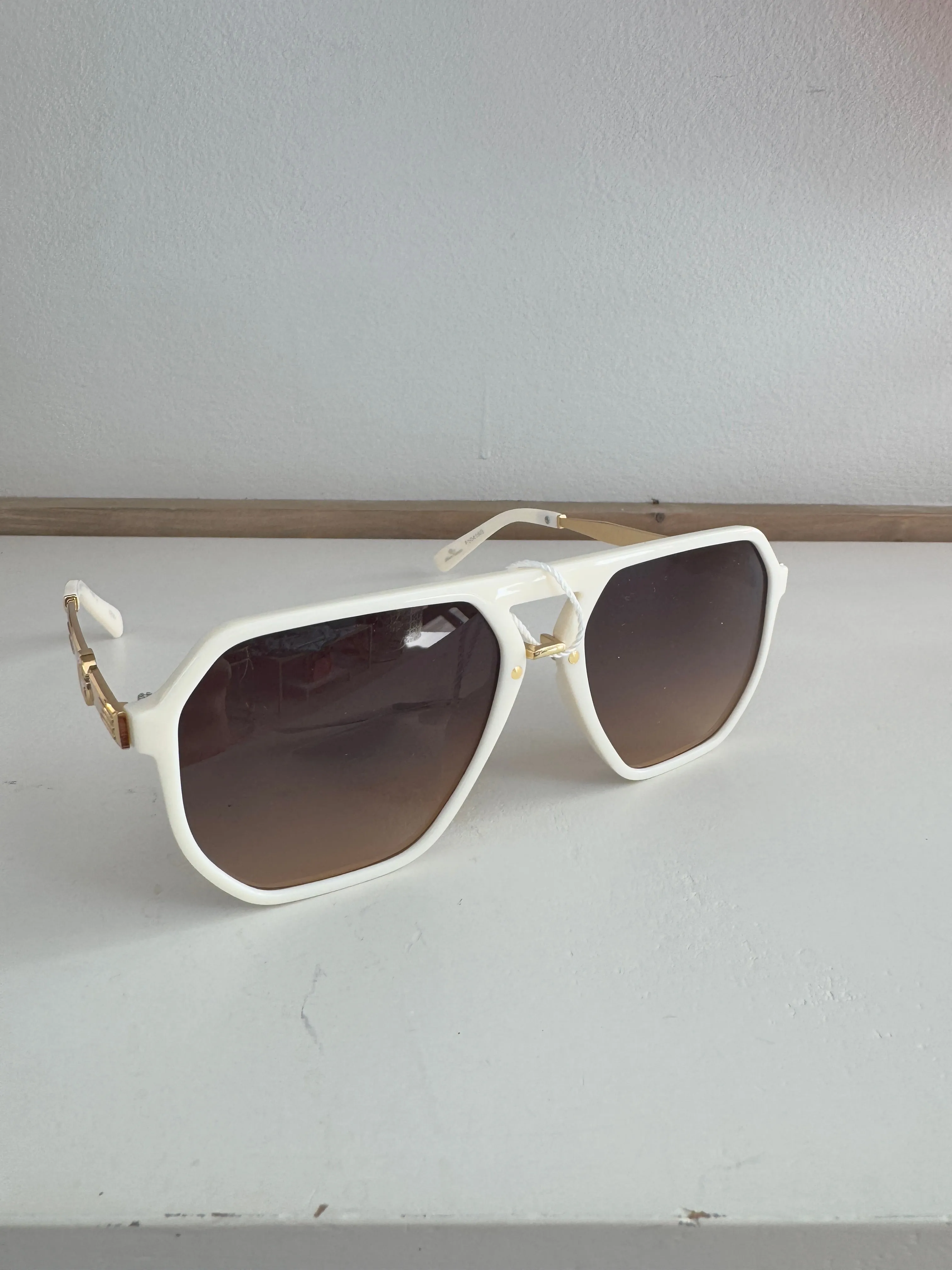 Geometric Shape Aviator Frame  Sunglasses