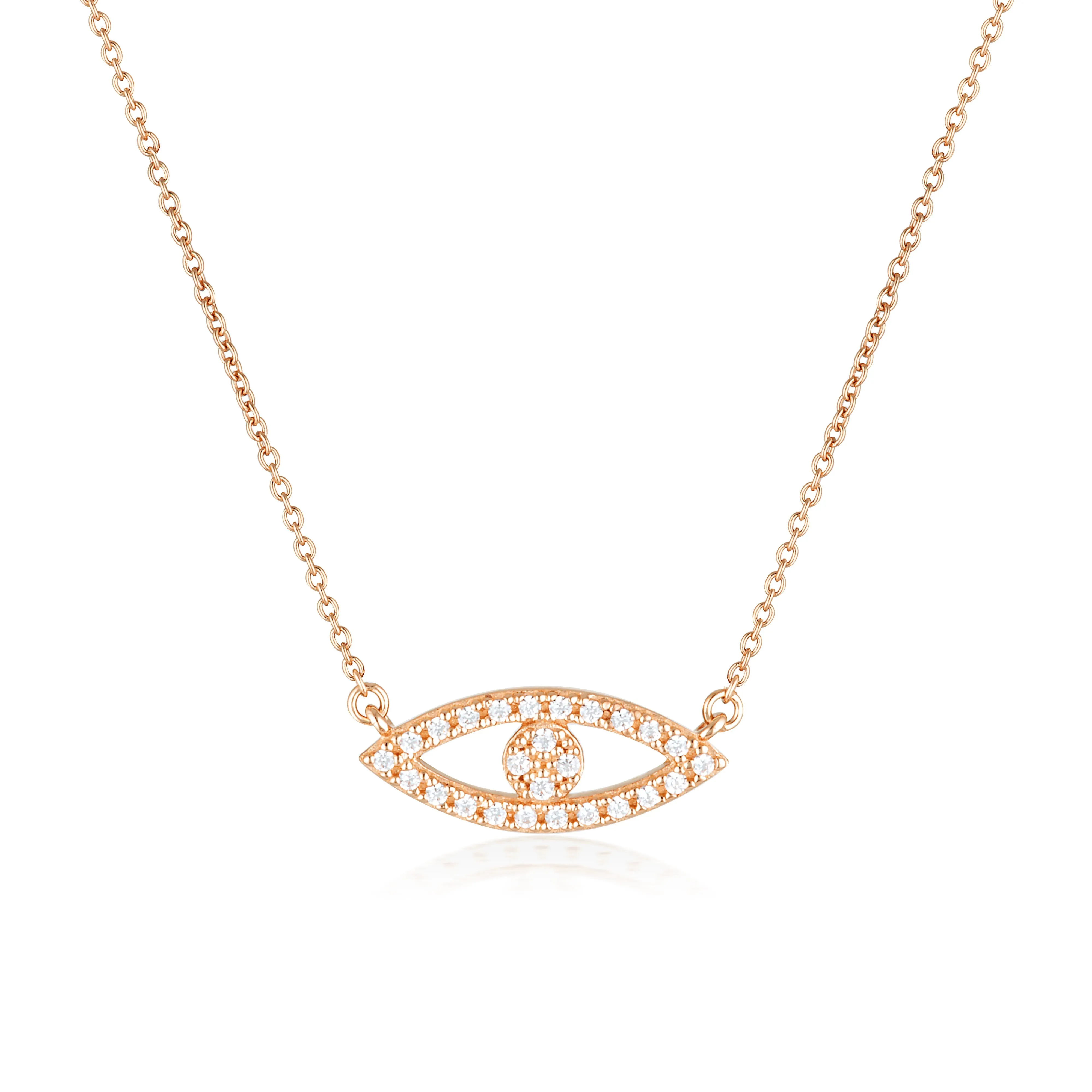 Georgini Rock Star Evil Eye Rose Gold Pendant