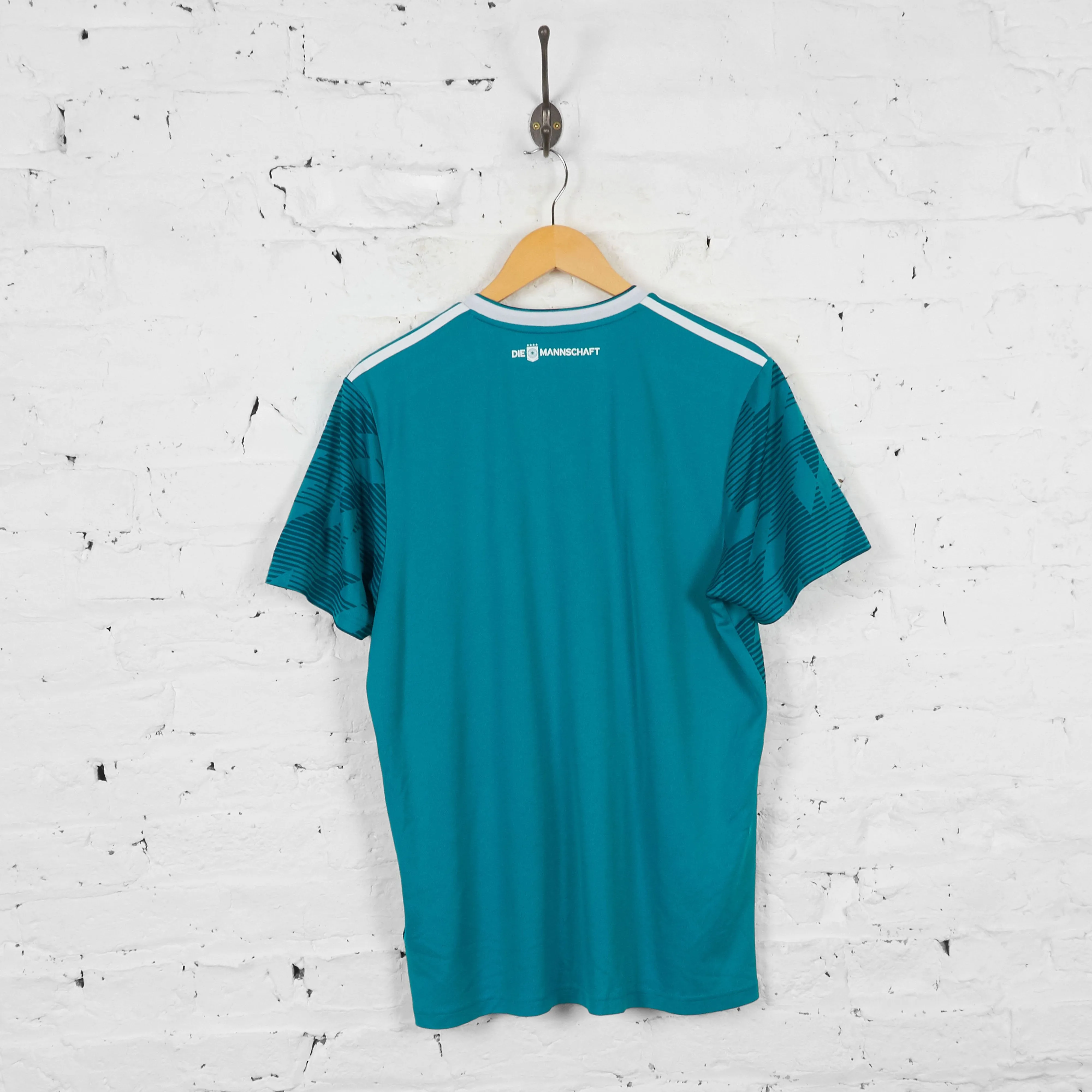 Germany Adidas 2018 Away Football Shirt - Green - L
