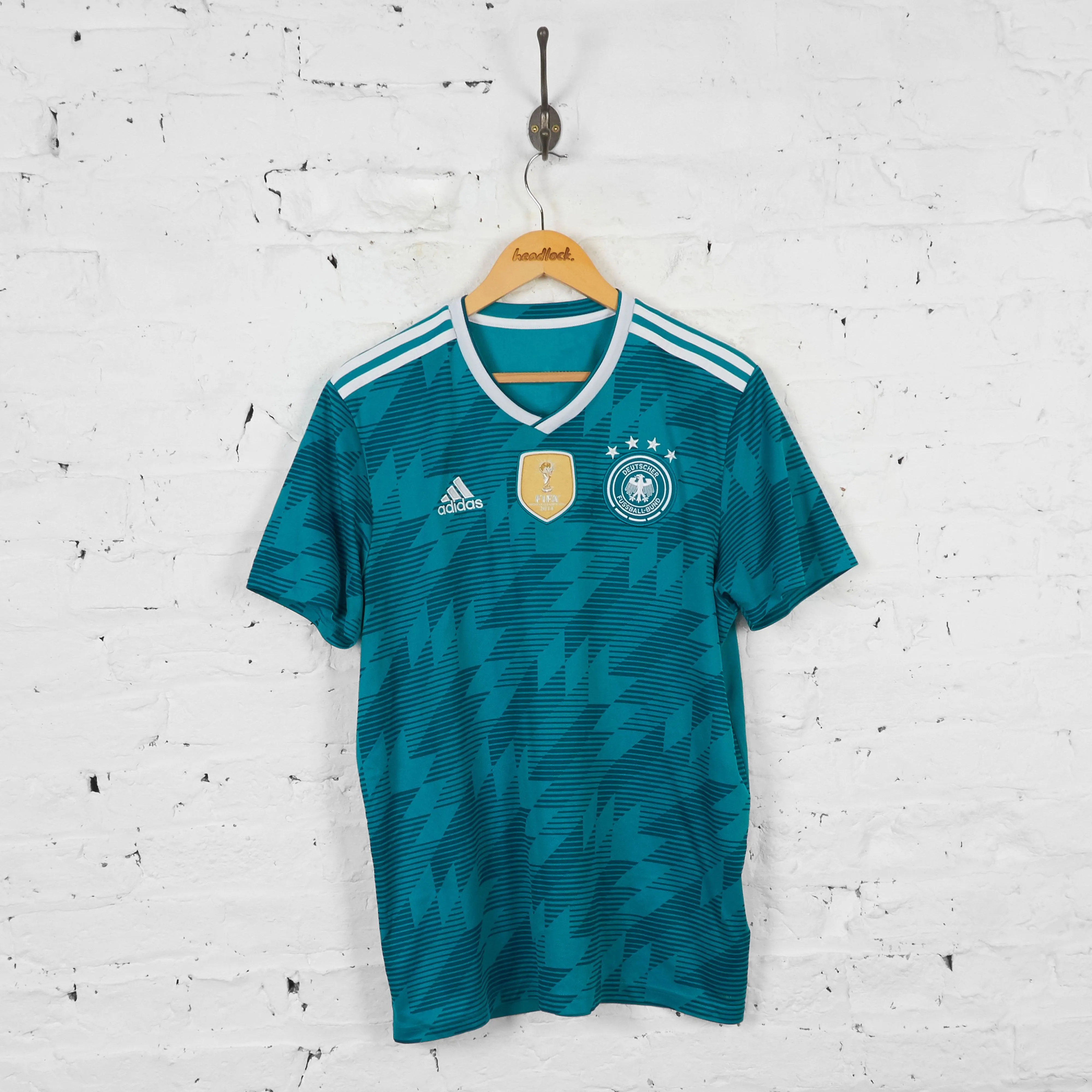 Germany Adidas 2018 Away Football Shirt - Green - L
