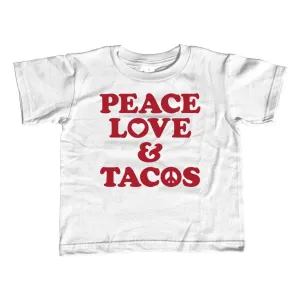 Girl's Peace Love and Tacos T-Shirt - Unisex Fit