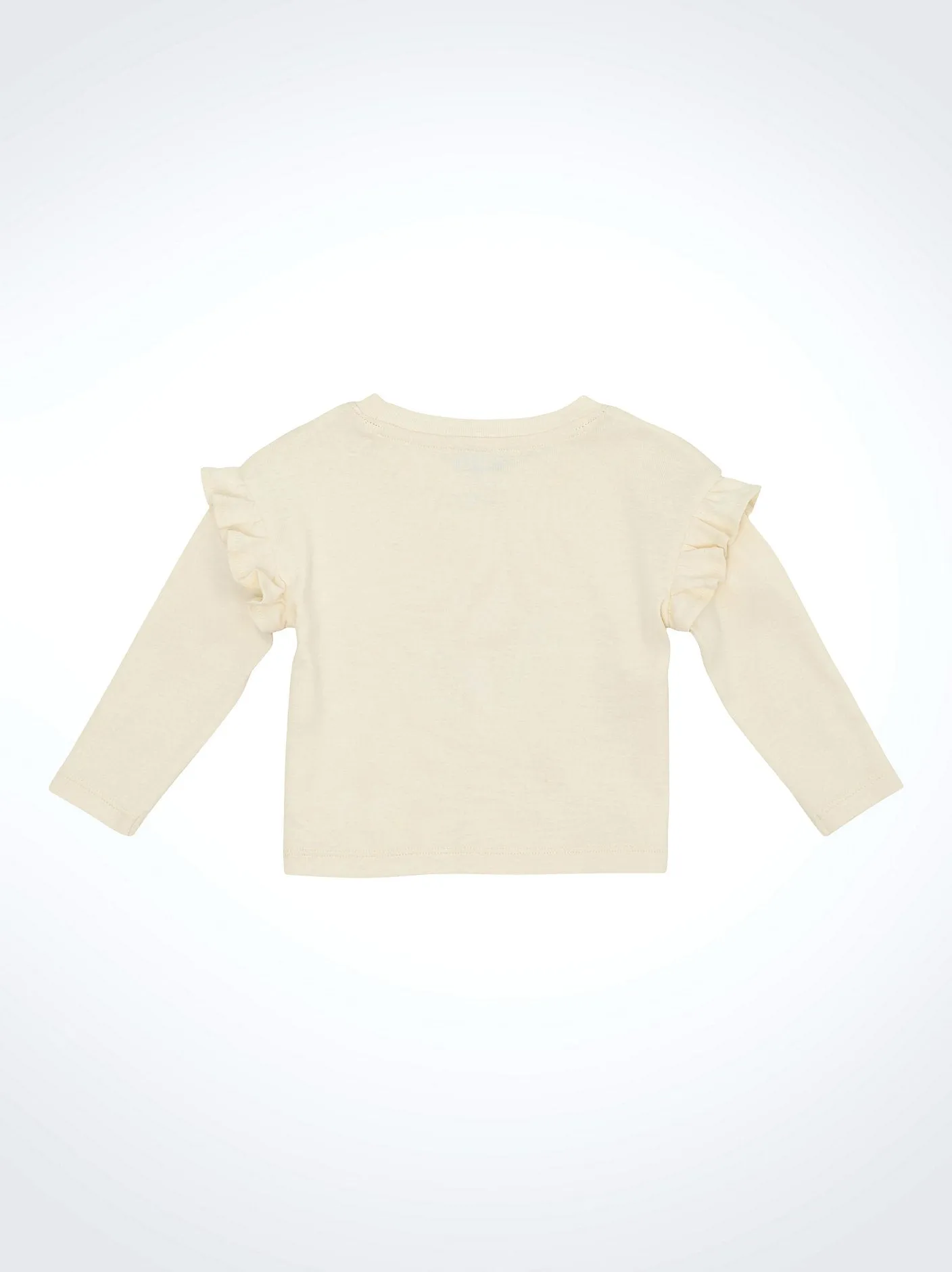 Girl's Wrangler Long Sleeve Ruffle Shoulder Graphic Tee