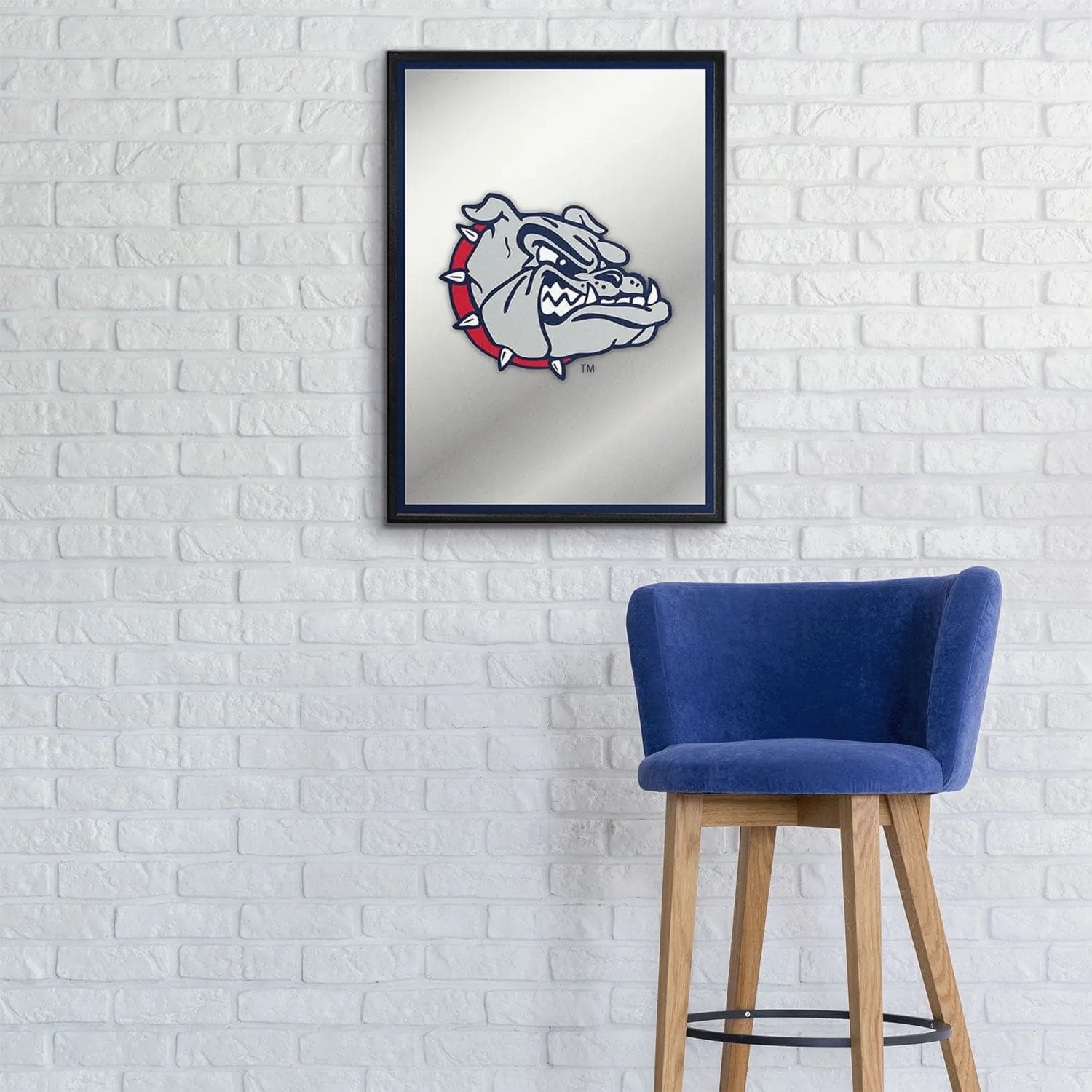 Gonzaga Bulldogs: Spike - Framed Mirrored Wall Sign
