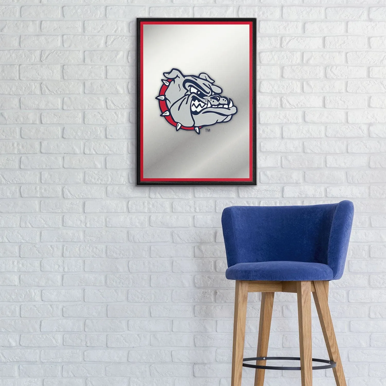 Gonzaga Bulldogs: Spike - Framed Mirrored Wall Sign