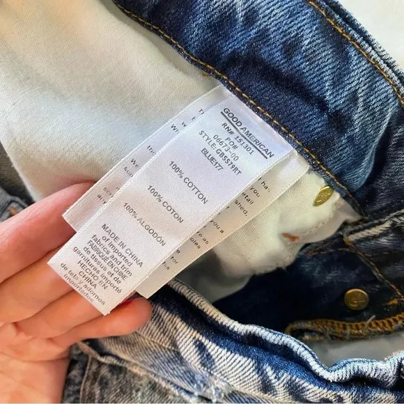 Good American Boy Jeans Womens 10 / 30 High Rise Straight Leg 90s Distressed