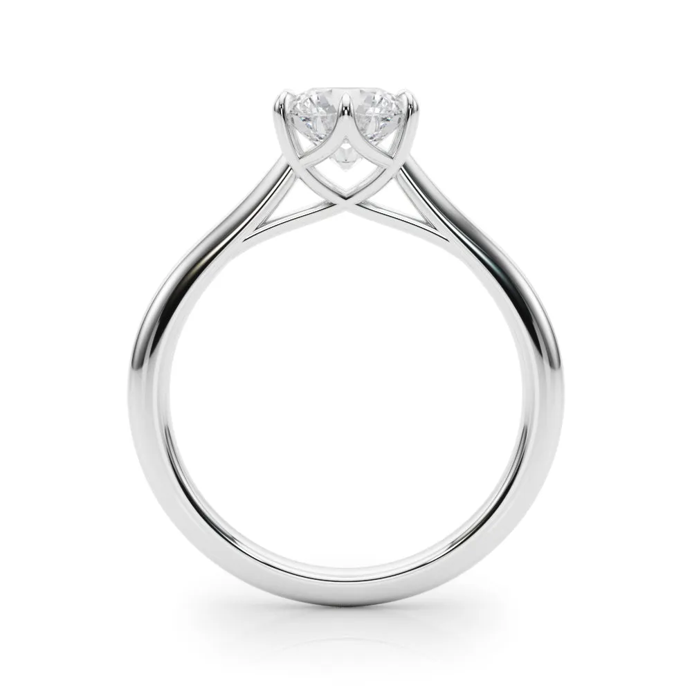 Grace Round Diamond Solitaire Engagement Ring