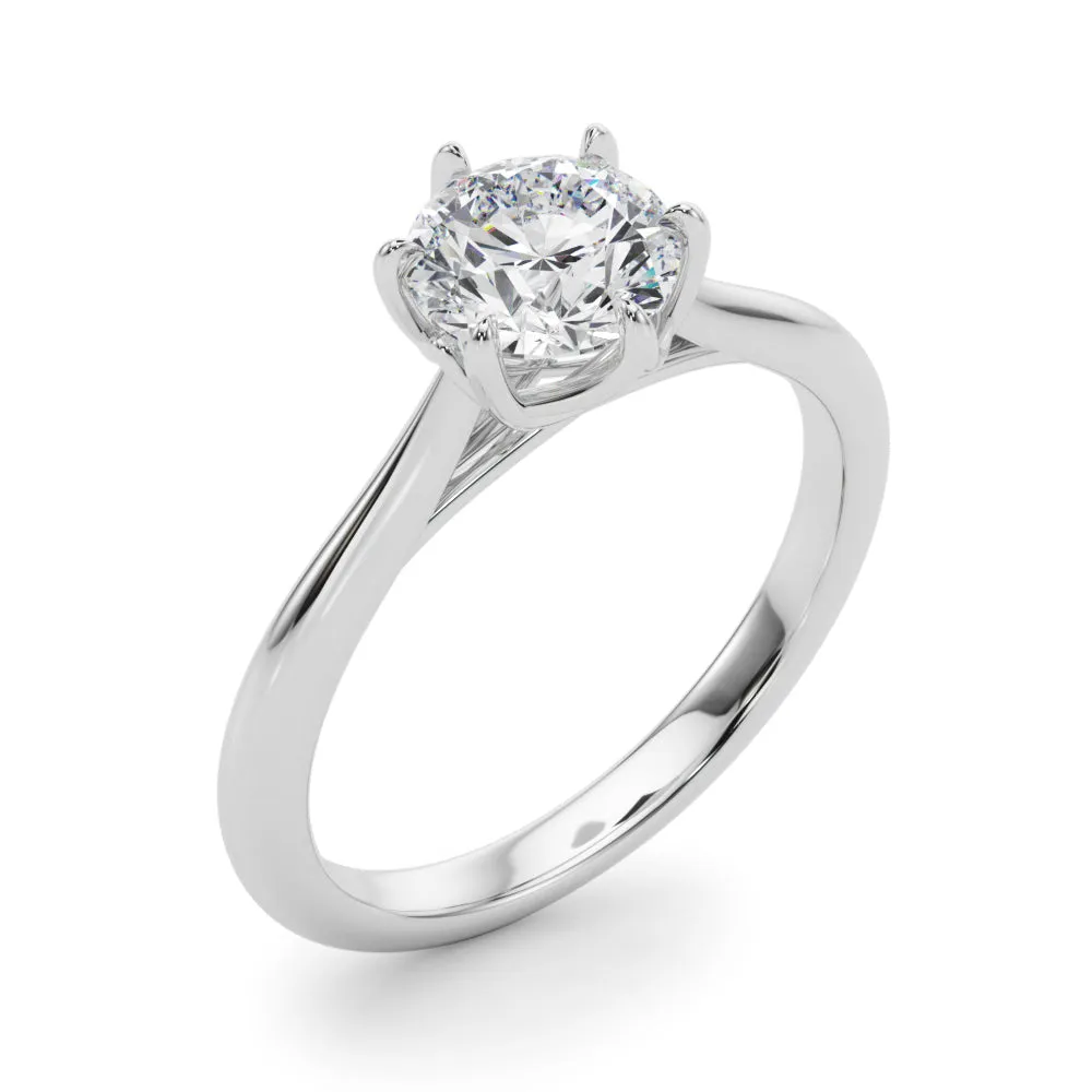 Grace Round Diamond Solitaire Engagement Ring