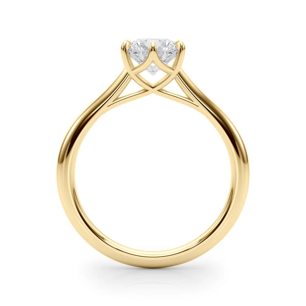 Grace Round Diamond Solitaire Engagement Ring