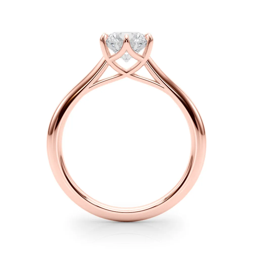Grace Round Diamond Solitaire Engagement Ring