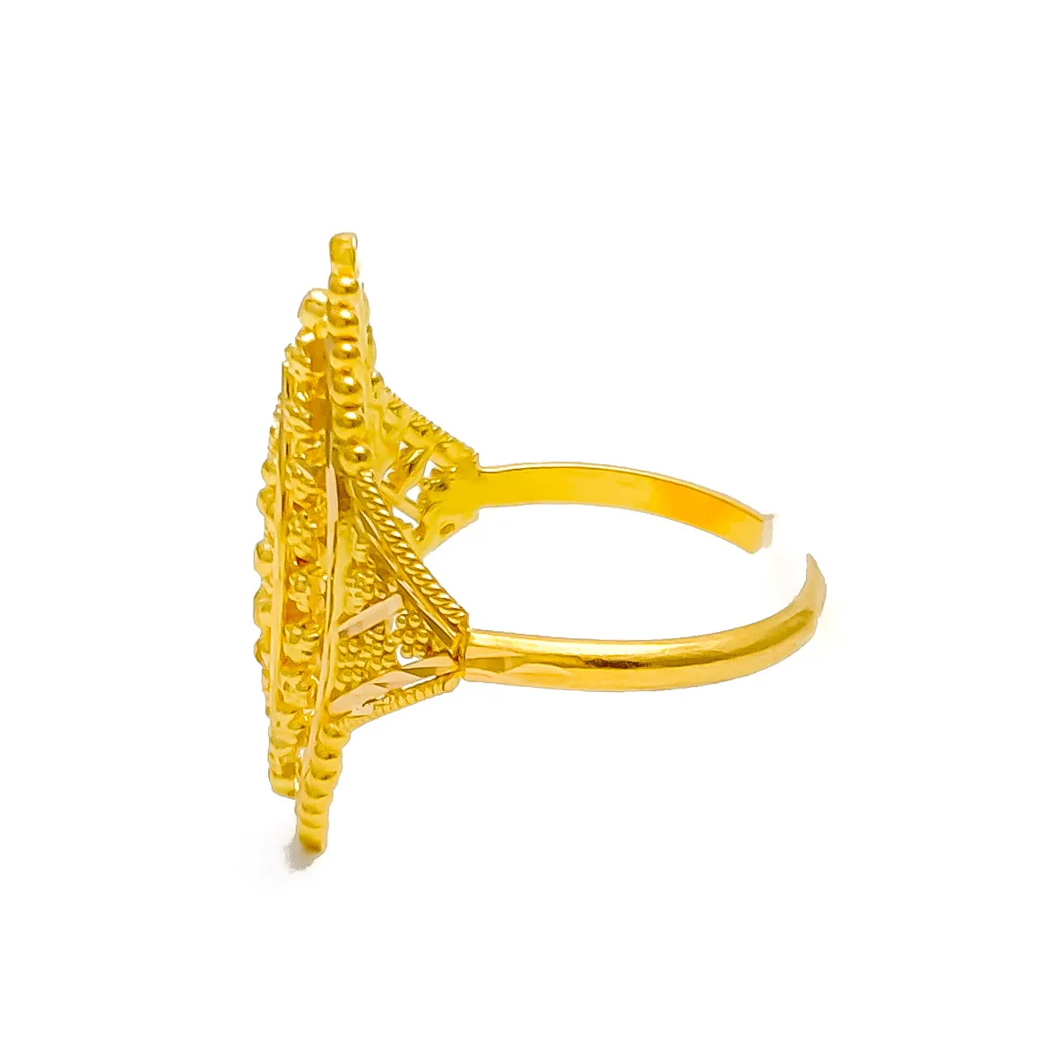 Graceful Dazzling 22K Gold Ring