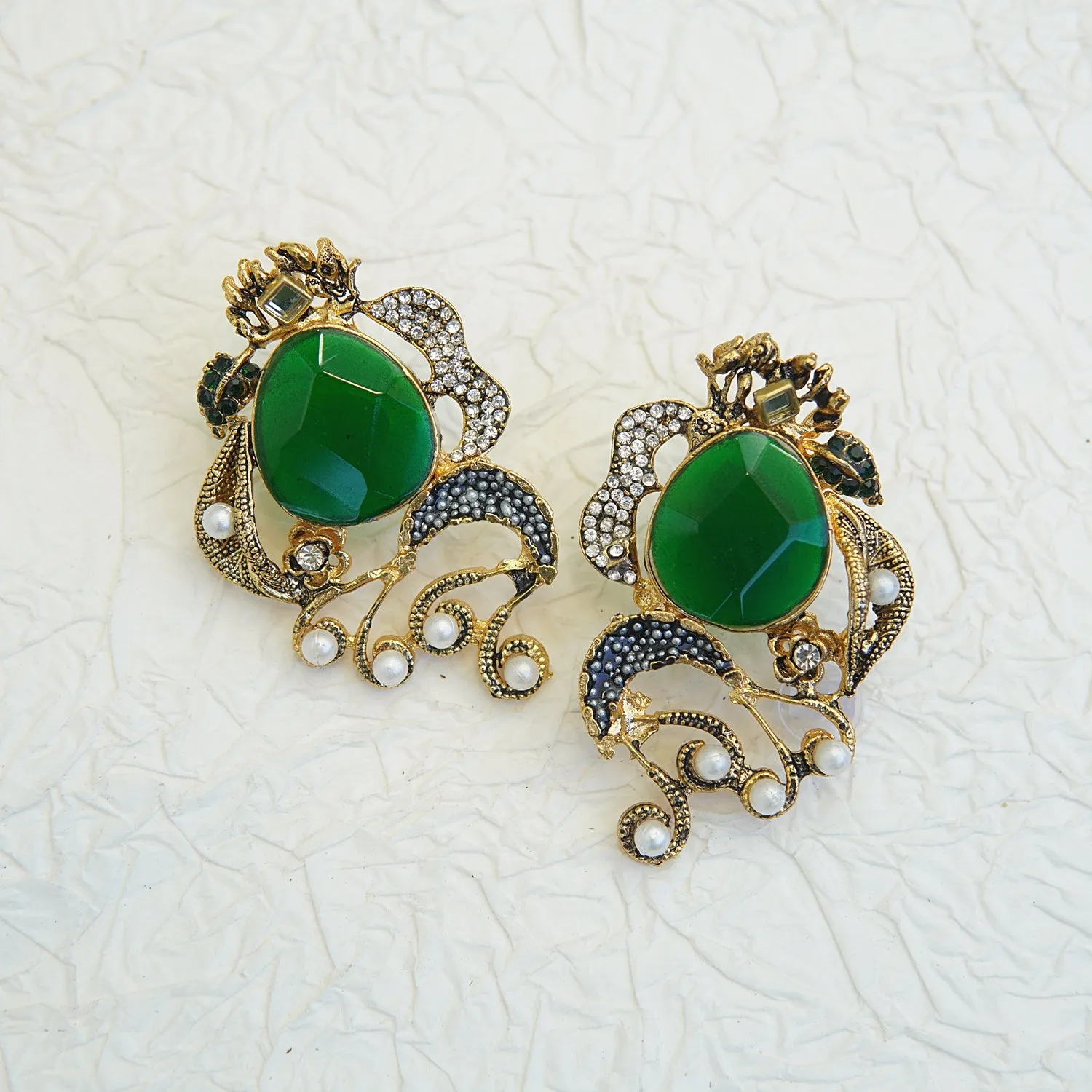 Graceful Gemstone Designer Earrings