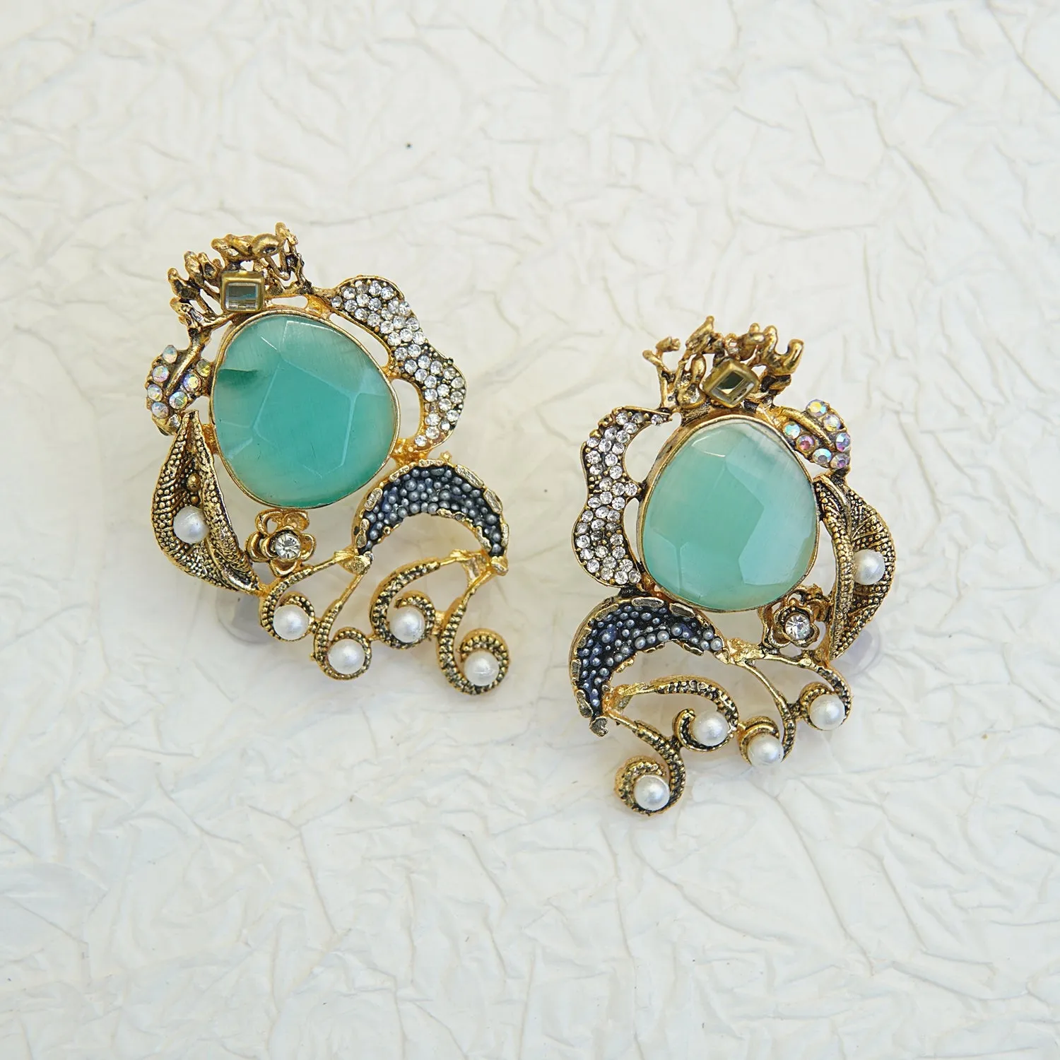 Graceful Gemstone Designer Earrings