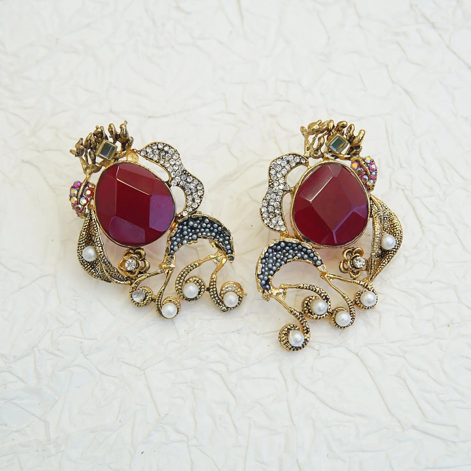 Graceful Gemstone Designer Earrings