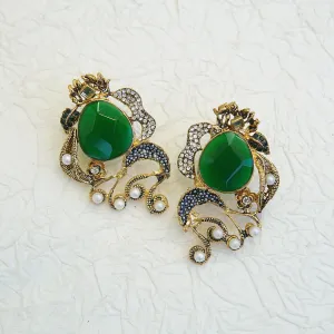 Graceful Gemstone Designer Earrings