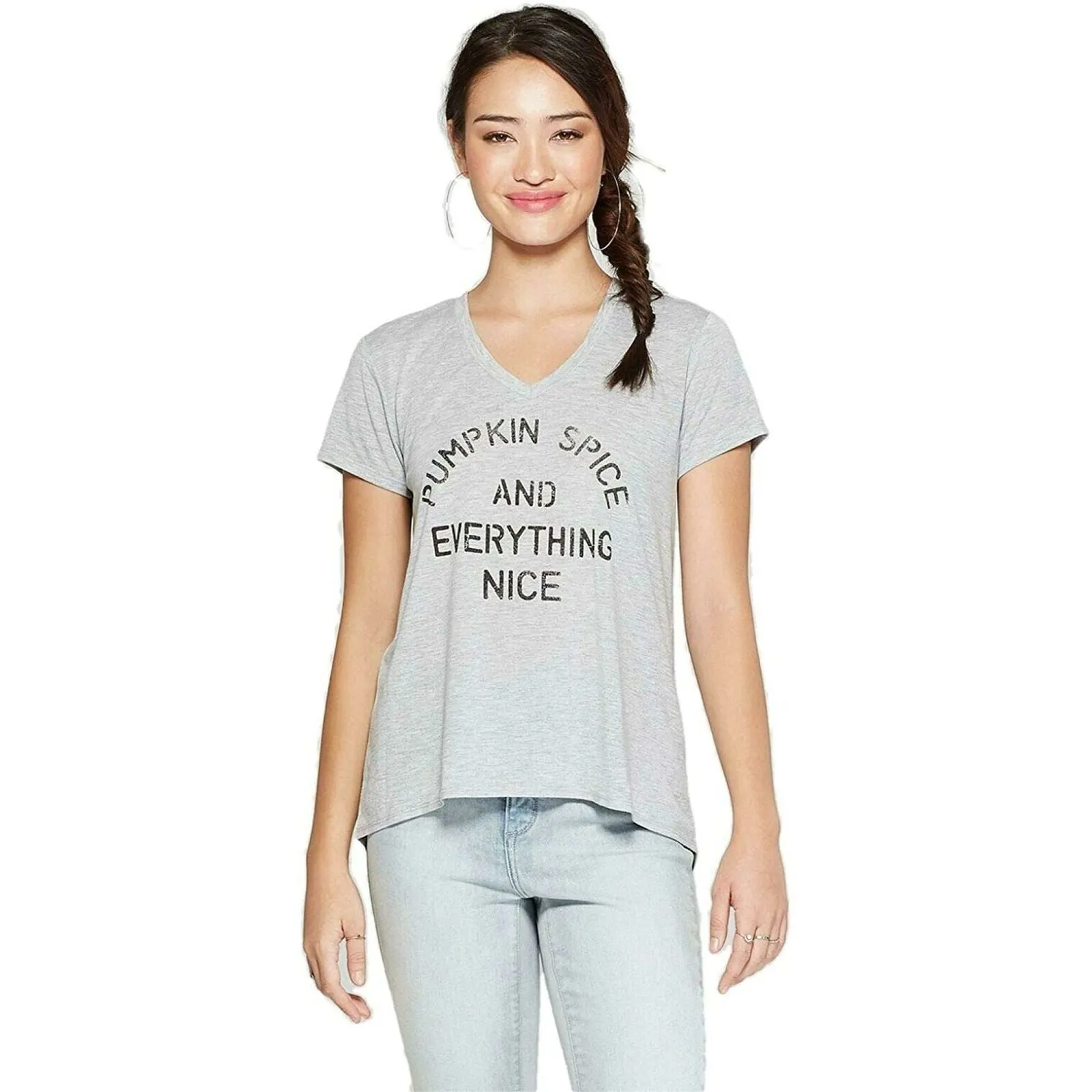 Grayson/Threads Women's Short Sleeve PUMPKIN SPICE Fall Graphic T-Shirt