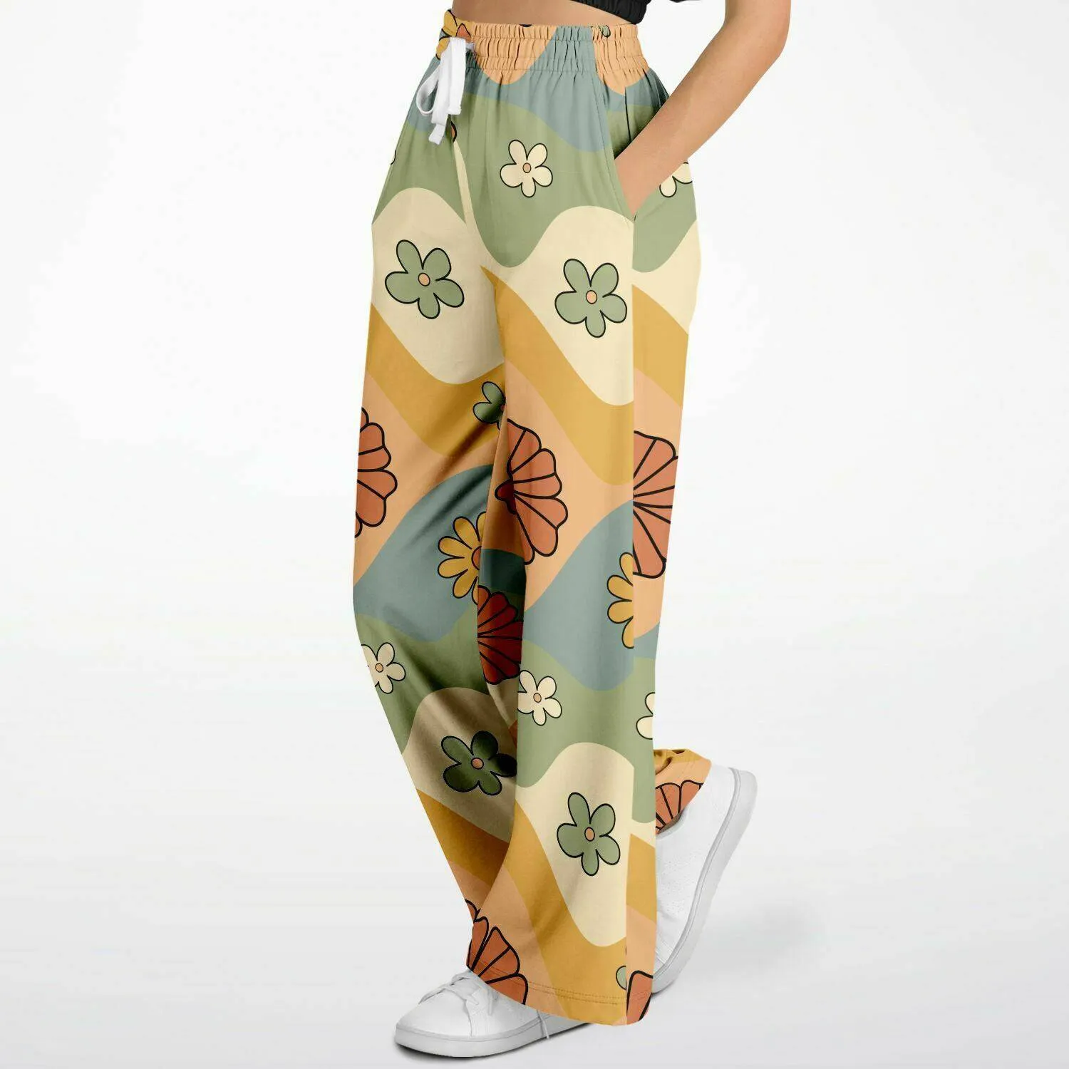 Groovy Daisy Mod Flare Pants