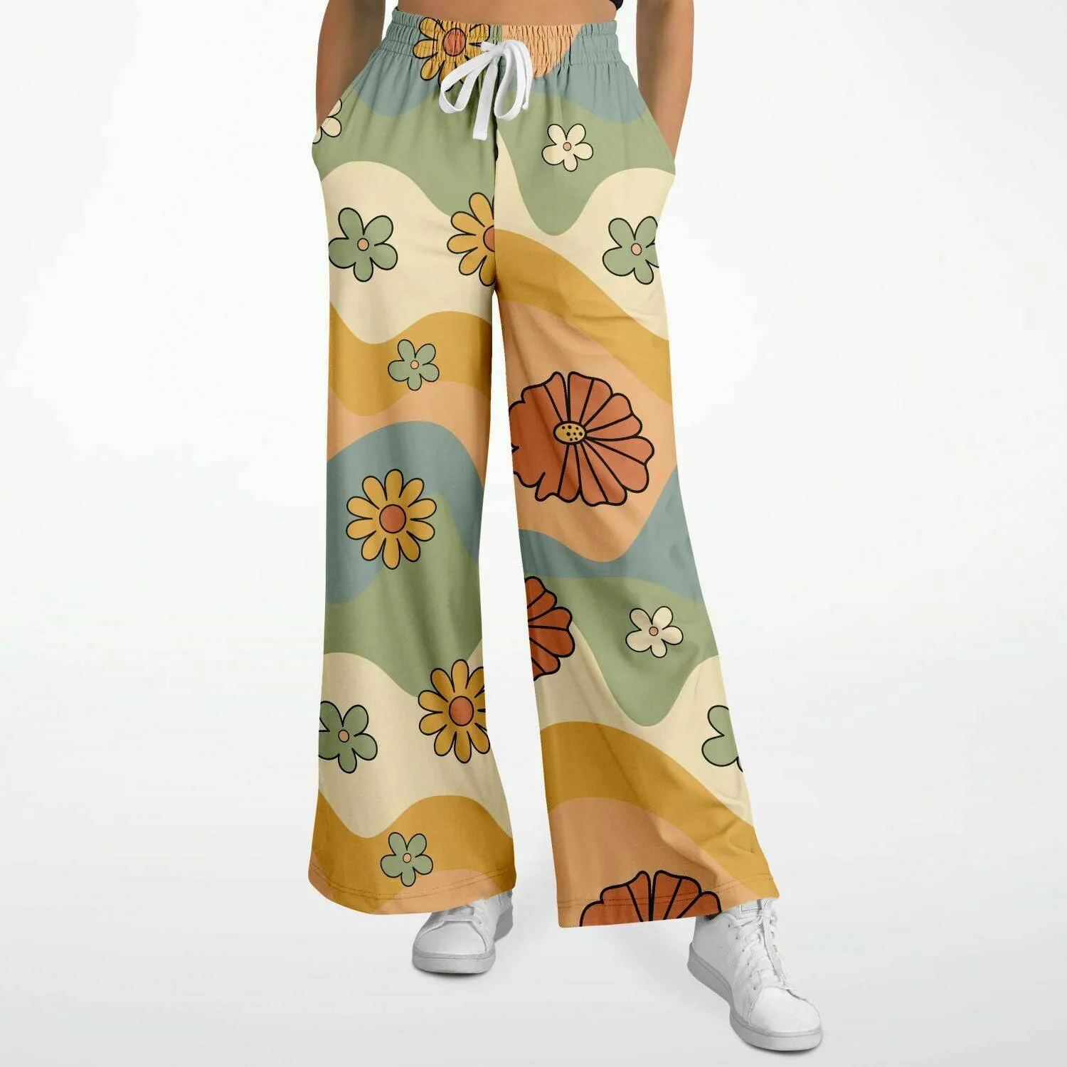 Groovy Daisy Mod Flare Pants