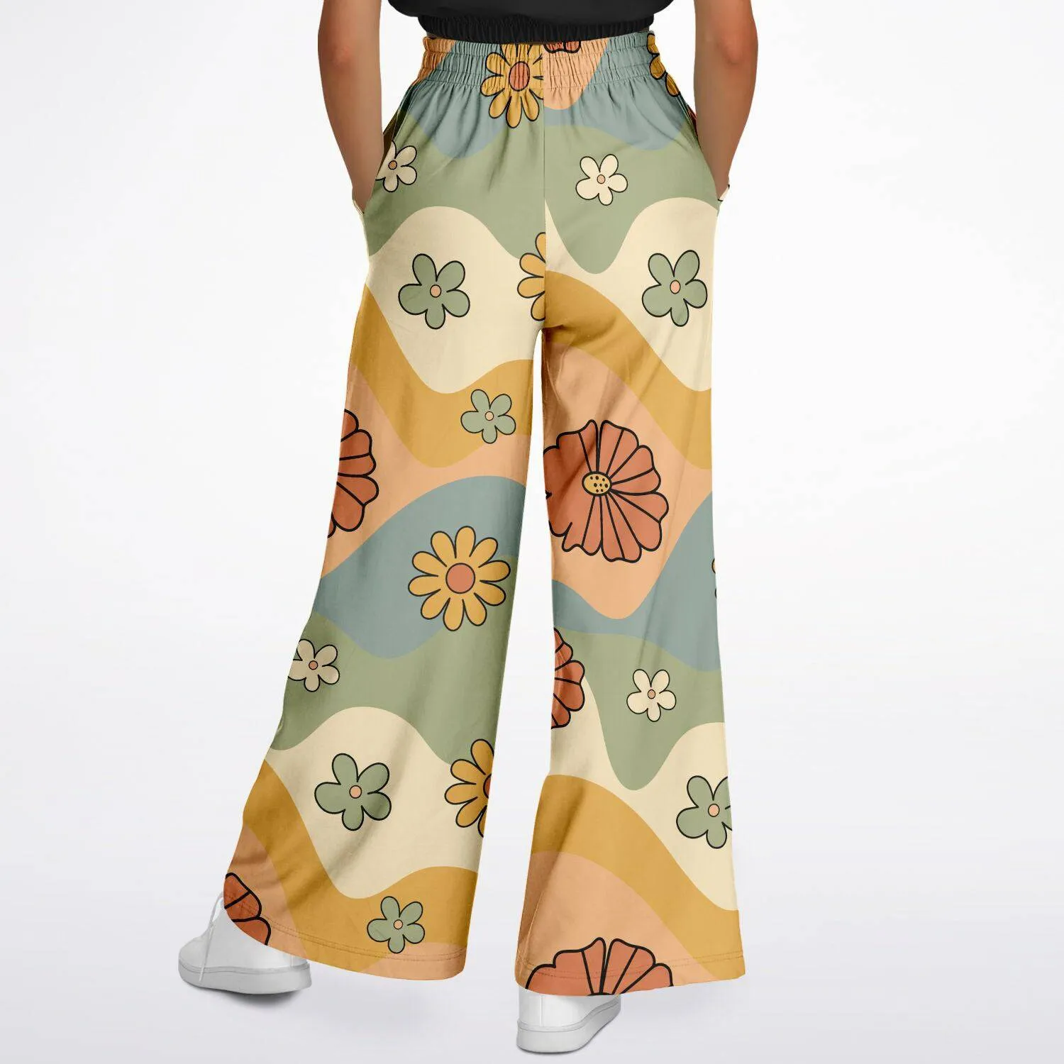 Groovy Daisy Mod Flare Pants