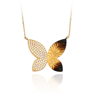 Hanging Butterfly Ember Necklace