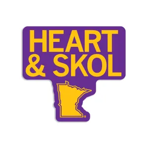 Heart & Skol Die-Cut Sticker