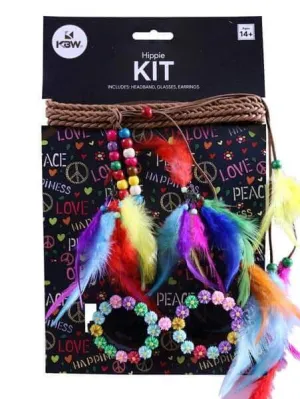 Hippie Kit ( Headband, Glasses, Earrings)