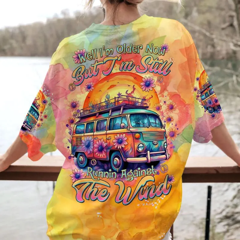 Hippie Vintage Hippie Van Tie-Dye - Retro Boho Festival - Tshirt, V-Neck Tshirt