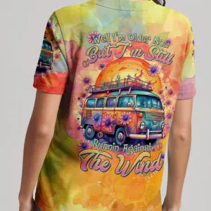 Hippie Vintage Hippie Van Tie-Dye - Retro Boho Festival - Tshirt, V-Neck Tshirt