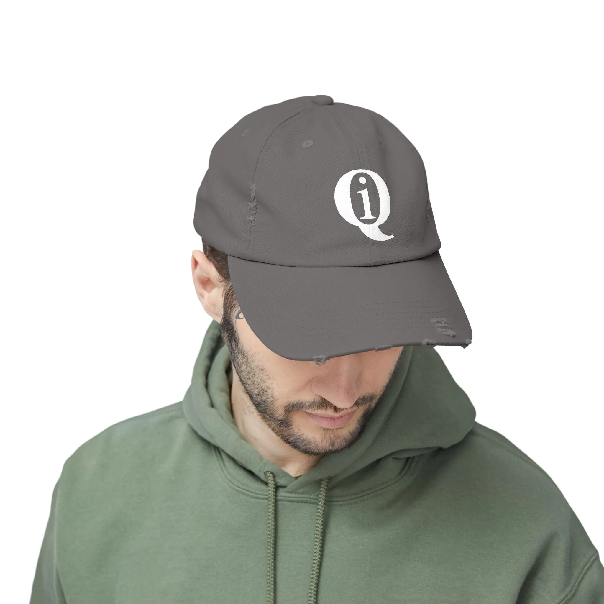 IQ Fashion | Unisex Distressed Cap
