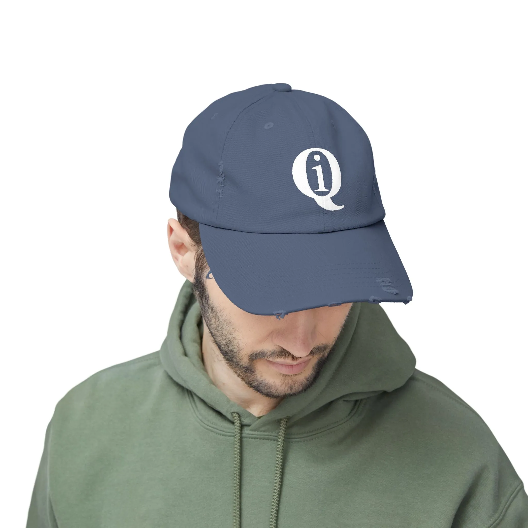 IQ Fashion | Unisex Distressed Cap