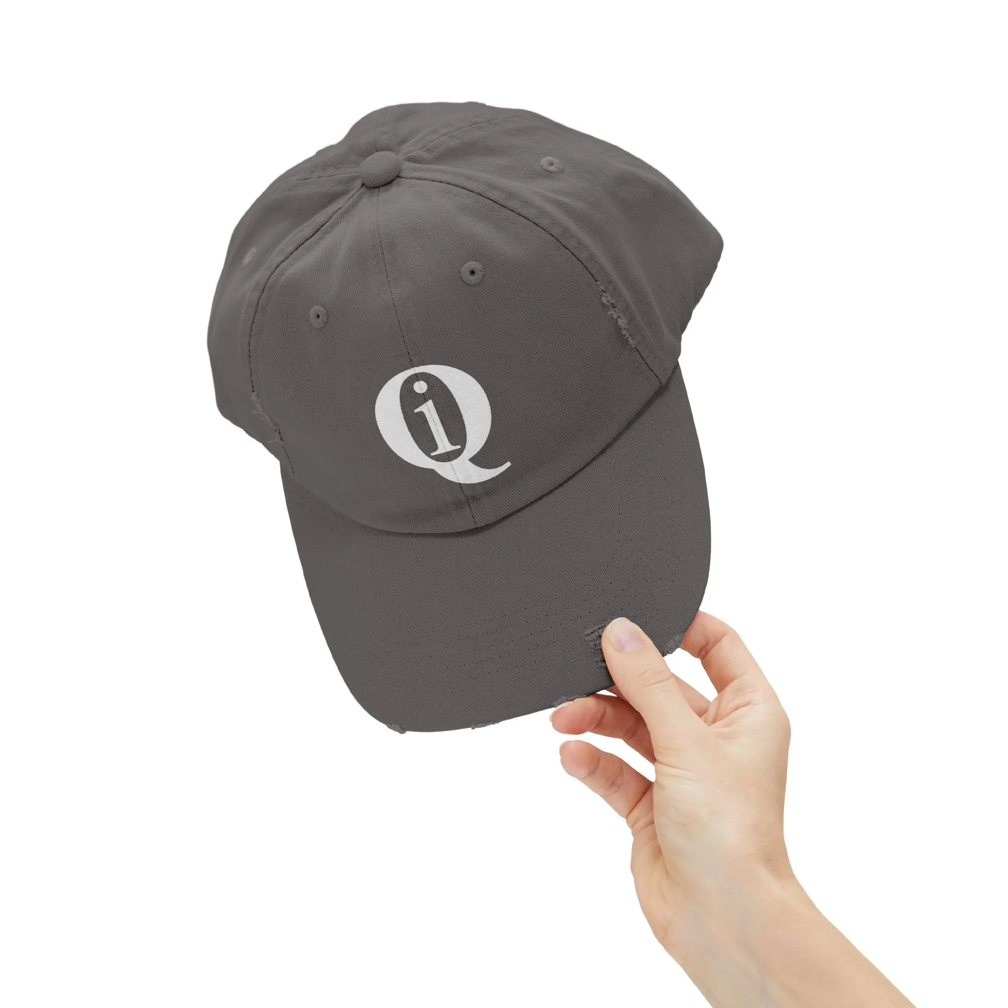 IQ Fashion | Unisex Distressed Cap