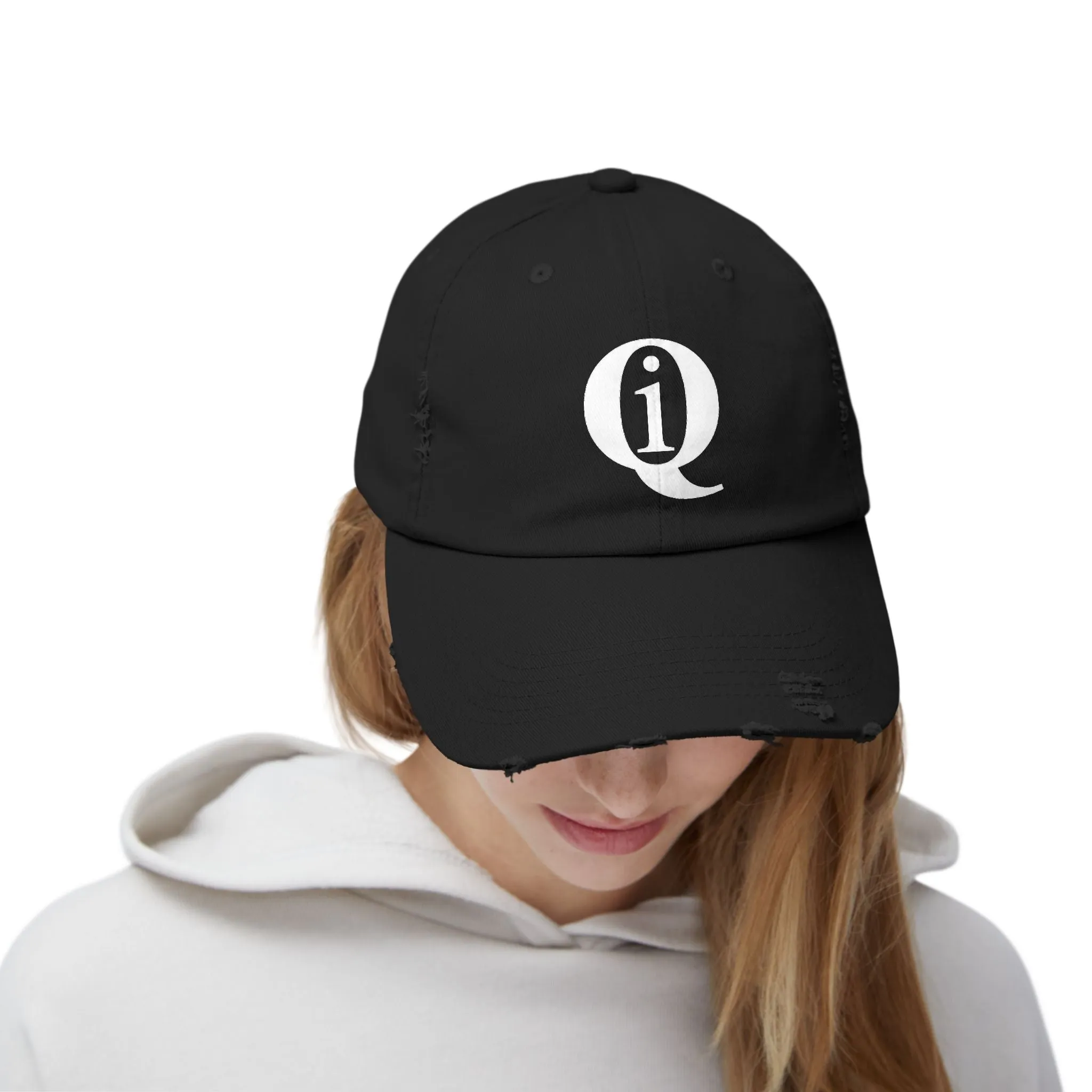 IQ Fashion | Unisex Distressed Cap