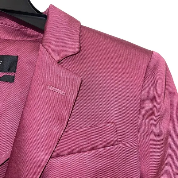 J CREW Alfie Blazer Gramercy Twill Raspberry 2 petite