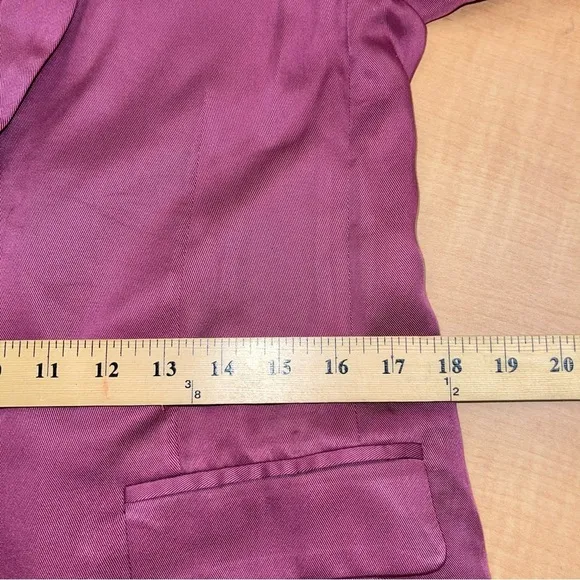 J CREW Alfie Blazer Gramercy Twill Raspberry 2 petite