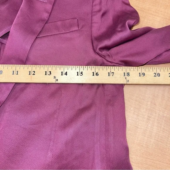 J CREW Alfie Blazer Gramercy Twill Raspberry 2 petite