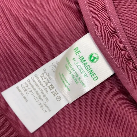 J CREW Alfie Blazer Gramercy Twill Raspberry 2 petite