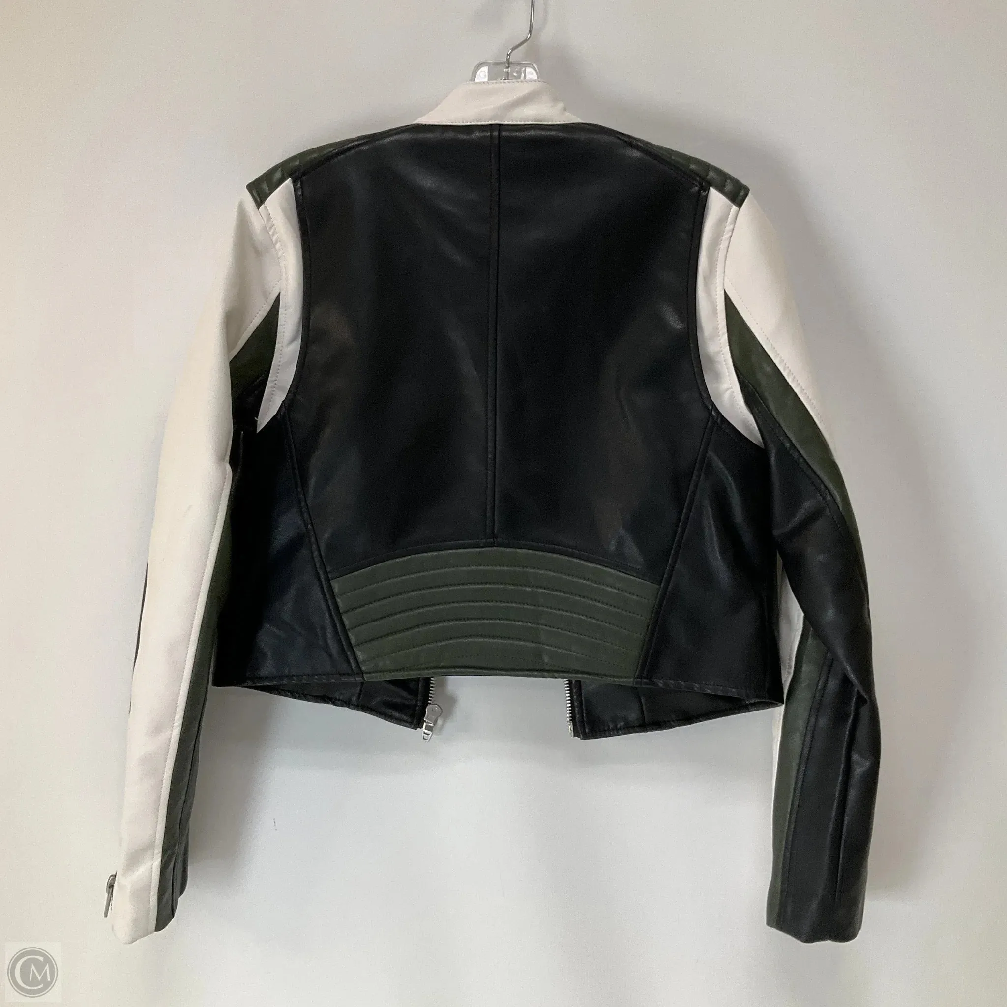Jacket Moto By Blanknyc In Black & Cream, Size: M