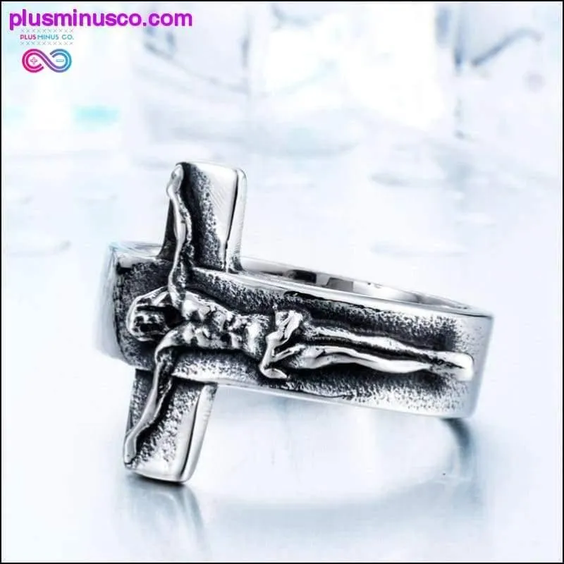 Jesus Cross Ring 316L Stainless Steel Cool High Quality Men