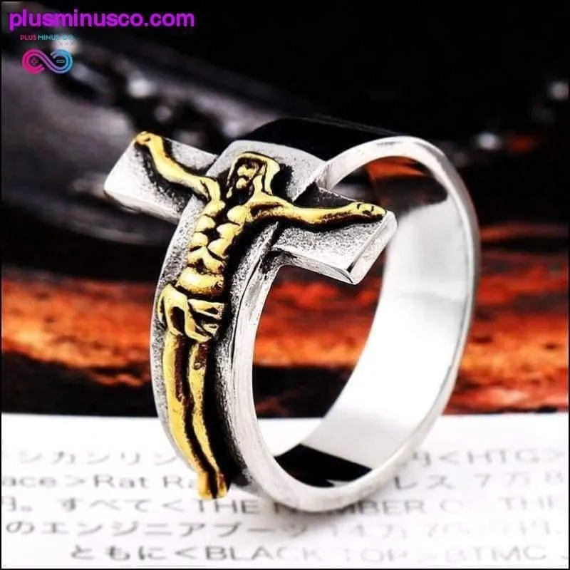 Jesus Cross Ring 316L Stainless Steel Cool High Quality Men
