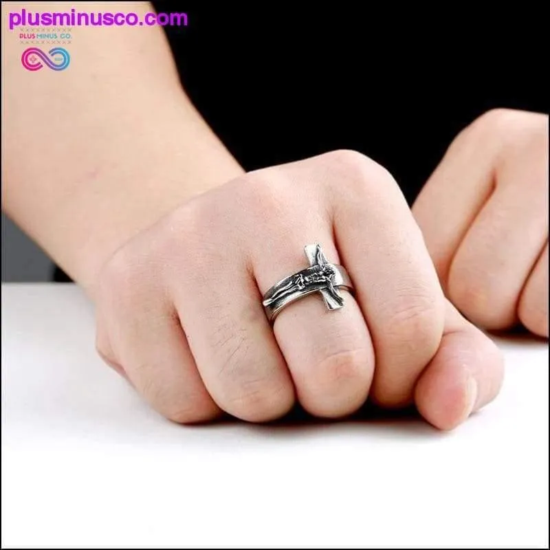Jesus Cross Ring 316L Stainless Steel Cool High Quality Men