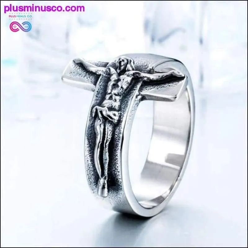 Jesus Cross Ring 316L Stainless Steel Cool High Quality Men