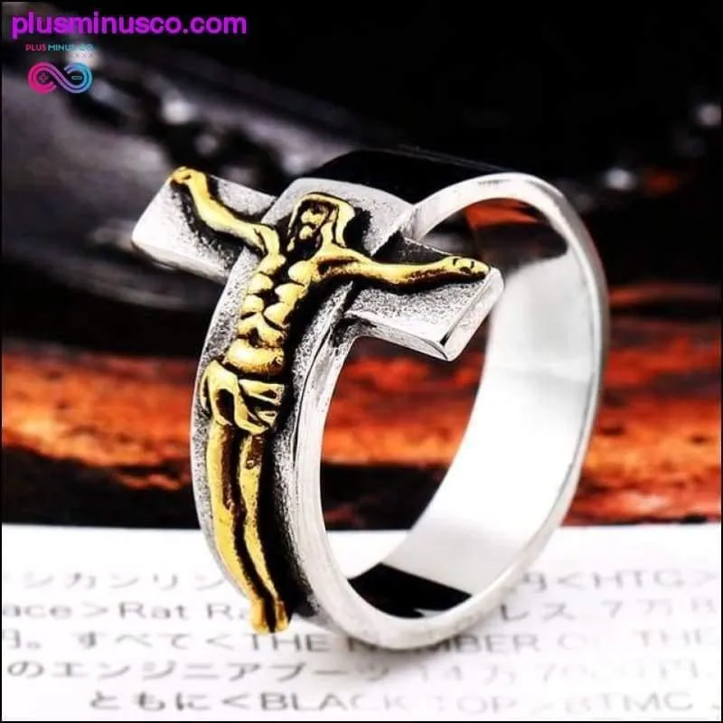 Jesus Cross Ring 316L Stainless Steel Cool High Quality Men