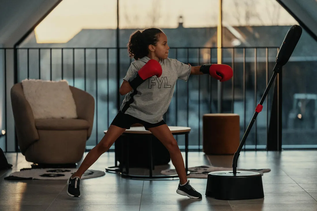 Junior Punching Ball   4 Oz Boxing Gloves Set