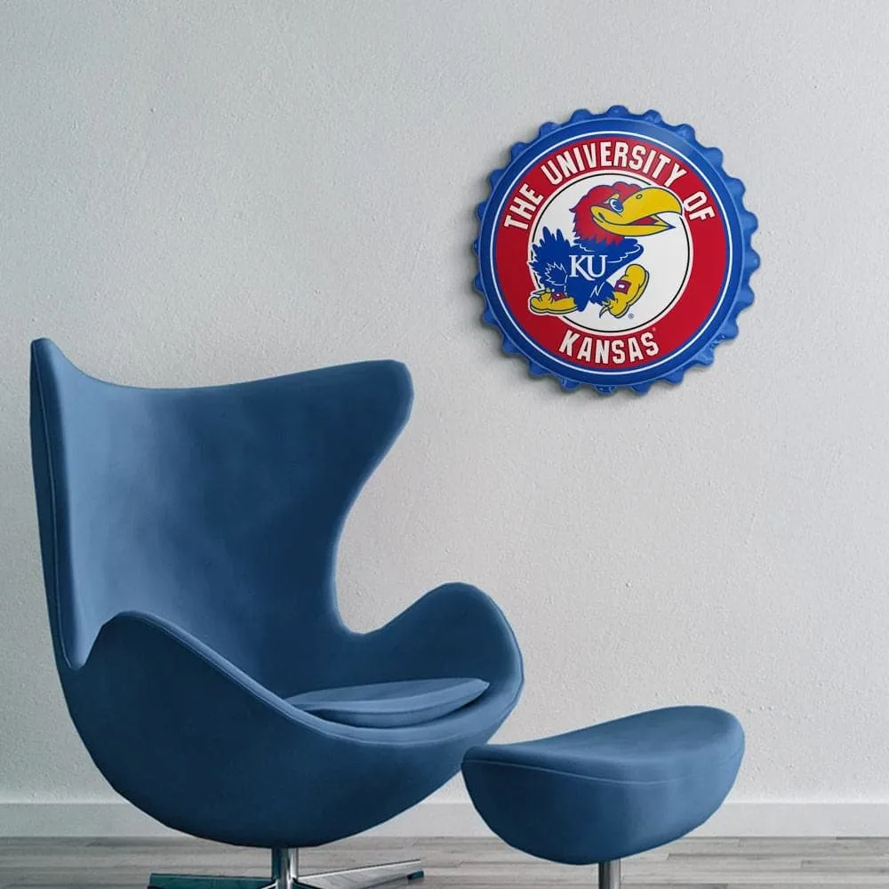 Kansas Jayhawks: Bottle Cap Wall Sign