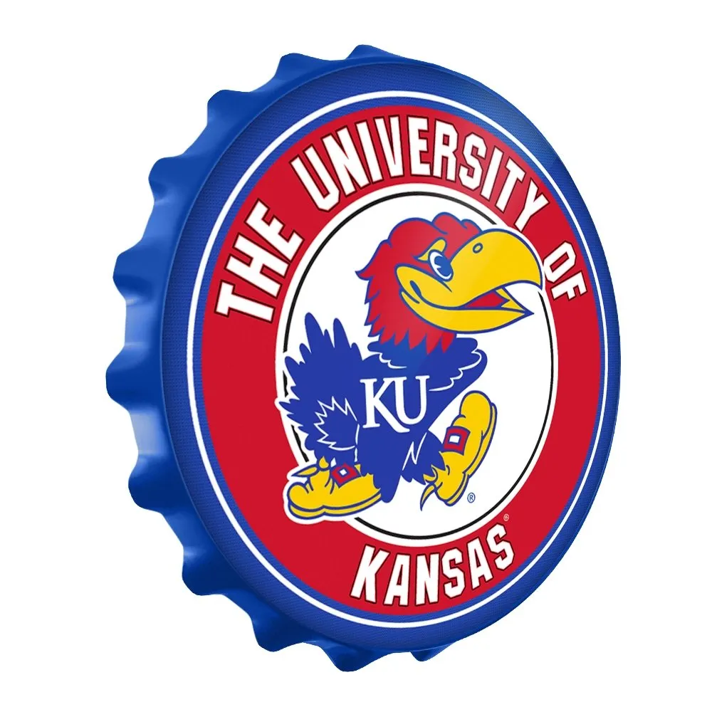 Kansas Jayhawks: Bottle Cap Wall Sign