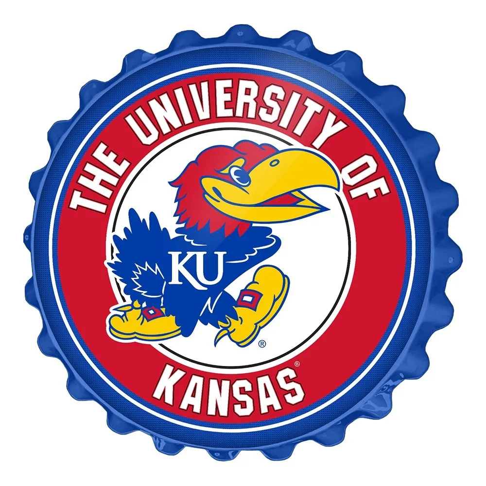 Kansas Jayhawks: Bottle Cap Wall Sign