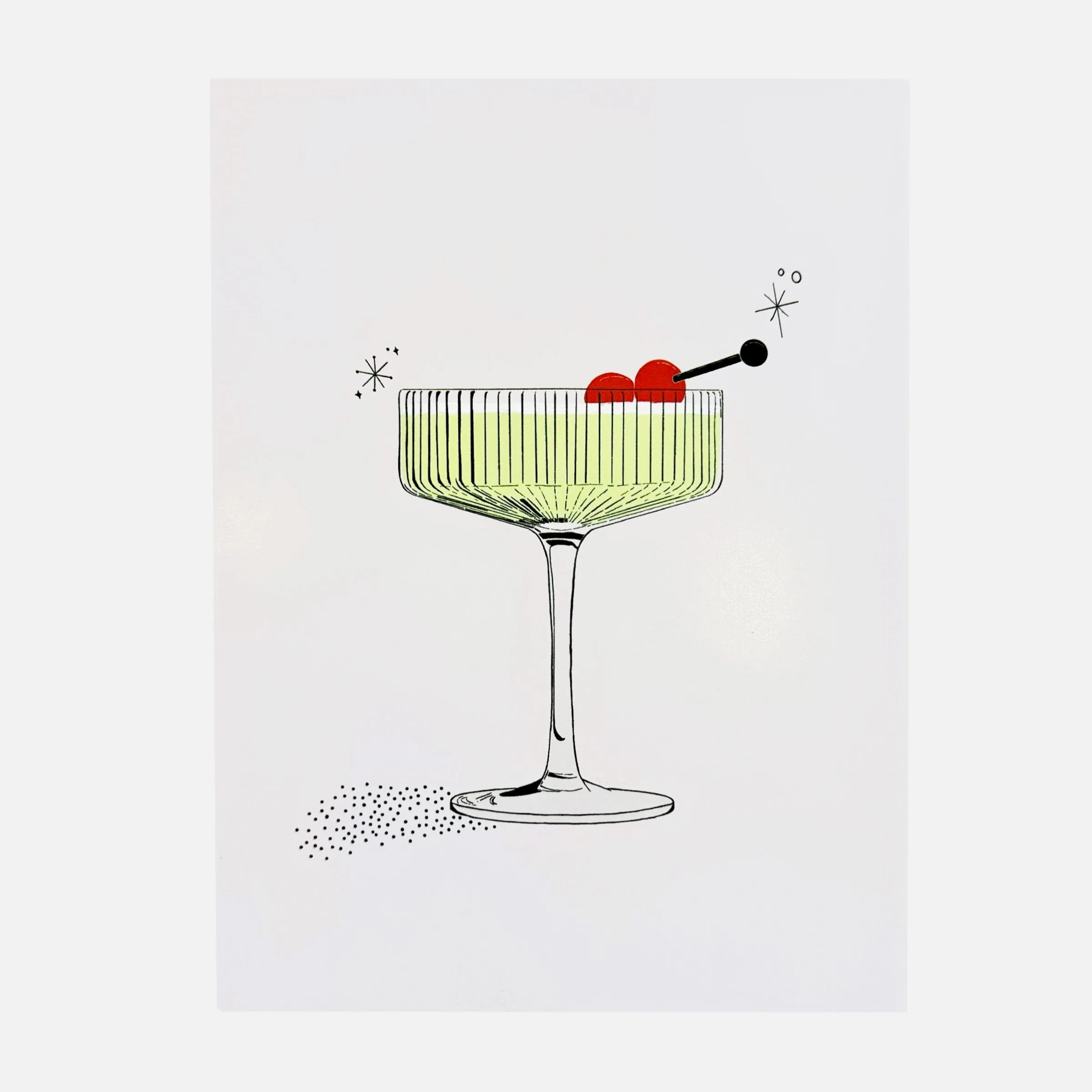Kate Hamann Cocktail Prints, Unframed