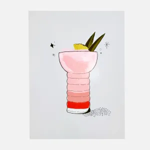 Kate Hamann Cocktail Prints, Unframed
