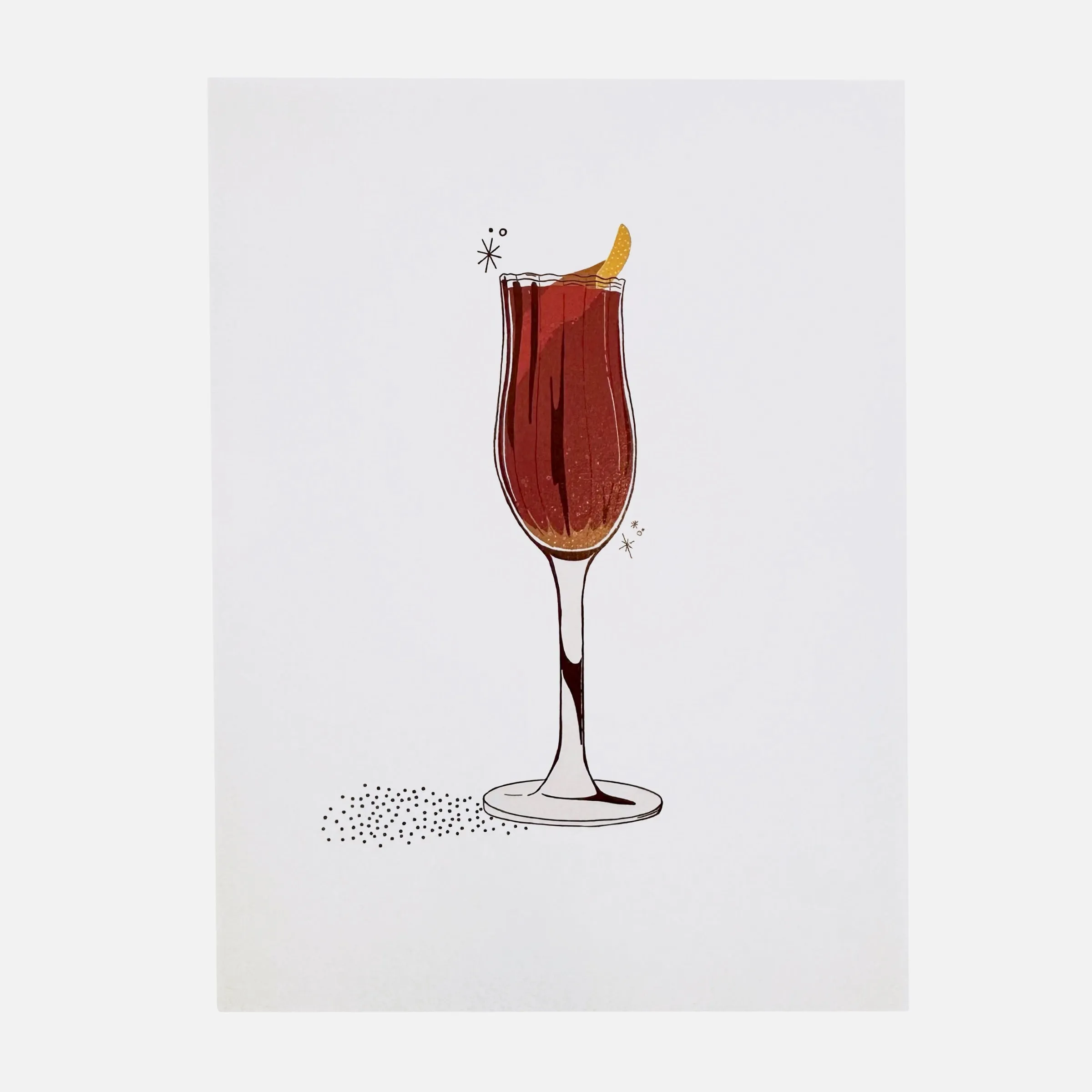 Kate Hamann Cocktail Prints, Unframed