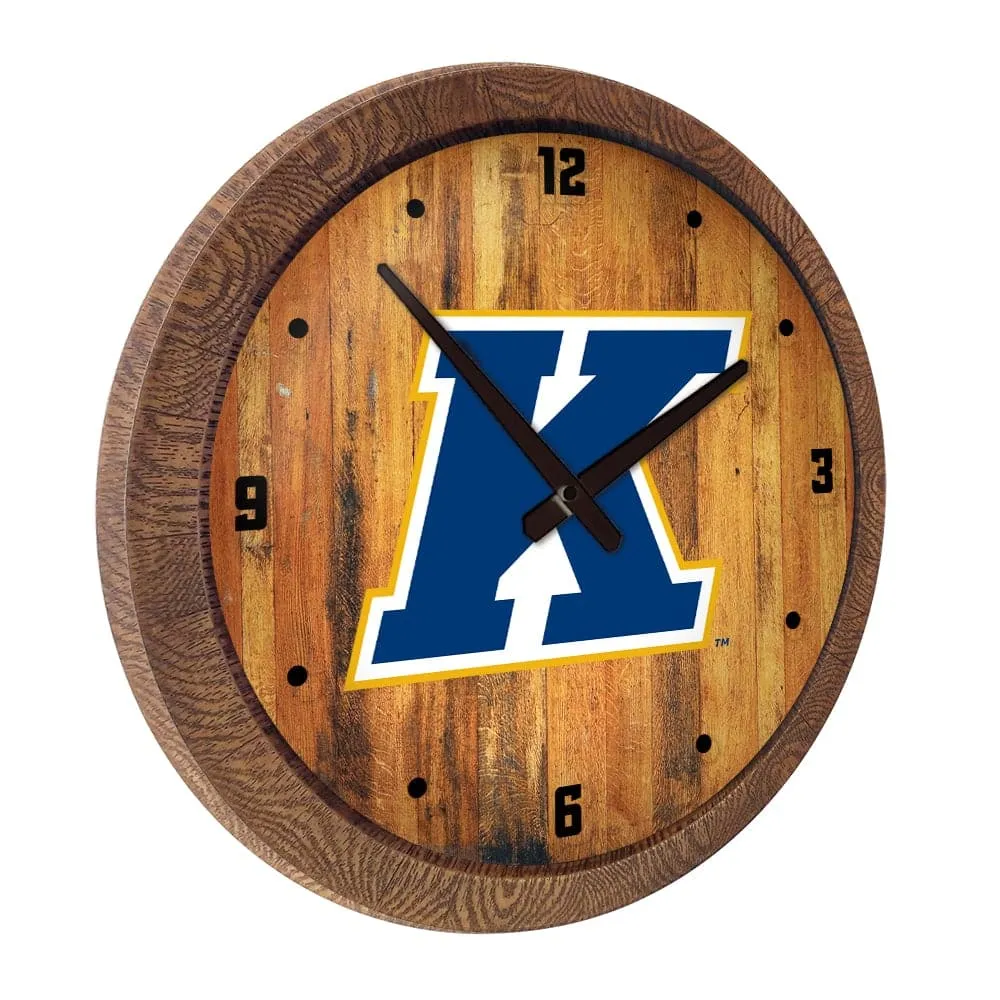 Kent State Golden Flashes: "Faux" Barrel Top Wall Clock