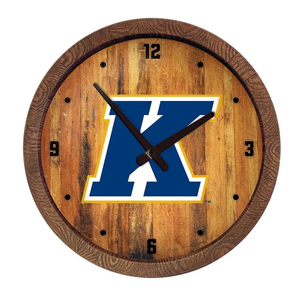 Kent State Golden Flashes: "Faux" Barrel Top Wall Clock